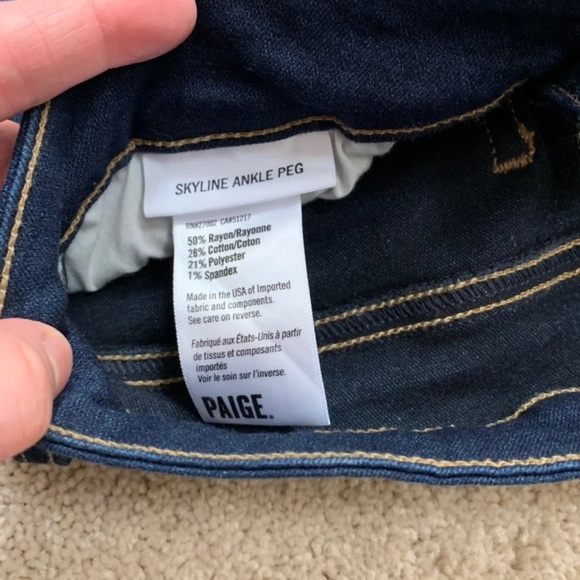Paige denim skyline ankle peg jeans - Picture 4 of 4